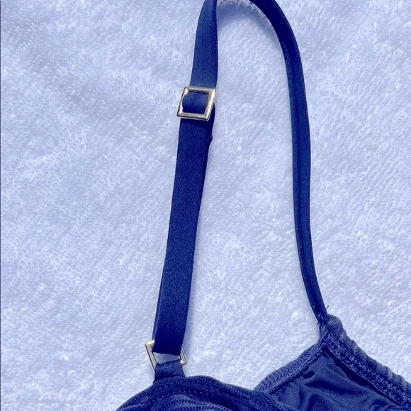 La Blanca Fluid Lines One Piece Swimsuit - NWOT Indigo Blue - Picture 9 of 13